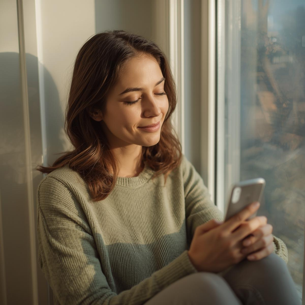 Gelassene Mutter nach Parentio